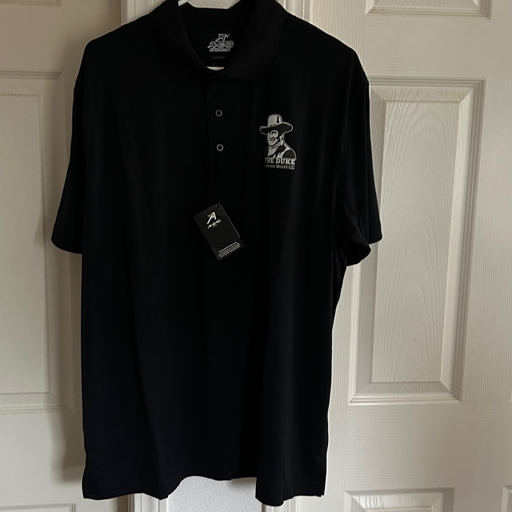 NWT Large MEN'S AHEAD PERFORMANCE Polo 
The Duke Paula Valley CC